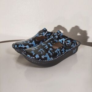 Alegria By PG Lite Donna Black Small Dogs Classic Leather Clogs